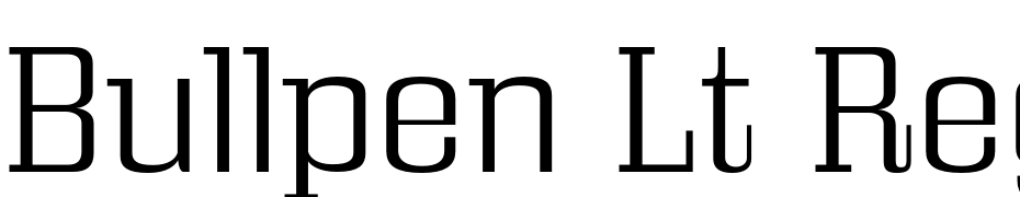 Bullpen Lt Regular Font Download Free