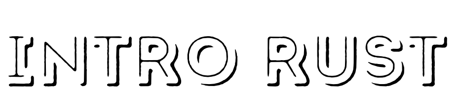 Intro Rust Line Shade Font Download Free