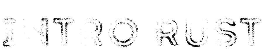 Intro Rust G Fill 2 Font Download Free
