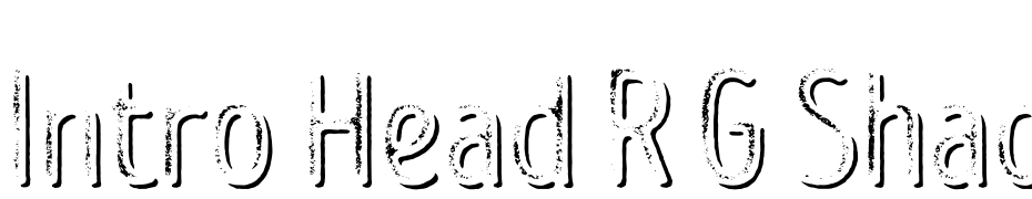 Intro Head R G Shade Font Download Free