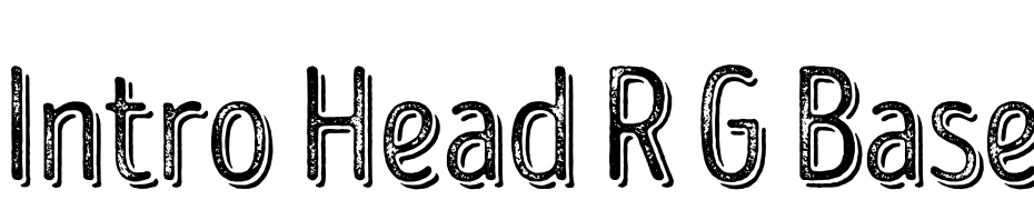 Intro Head R G Base Shade Font Download Free