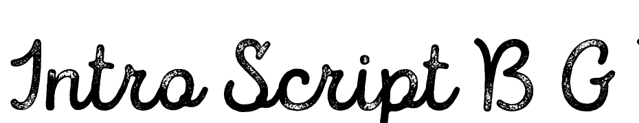 Intro Script B G Base Font Download Free