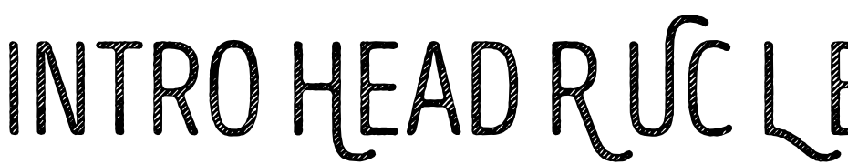 Intro Head R UC L Base Font Download Free
