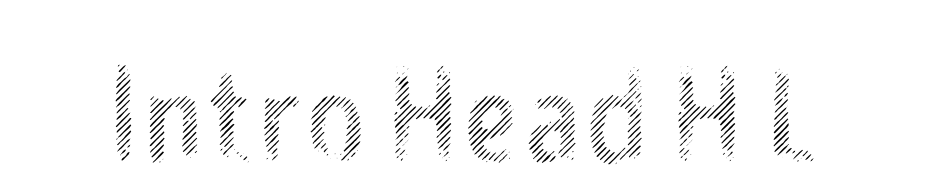 Intro Head H L Font Download Free