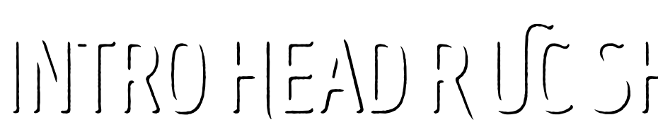 Intro Head R UC Shade Scarica Caratteri Gratis