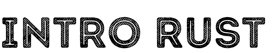 Intro Rust L Base 2 Line Font Download Free