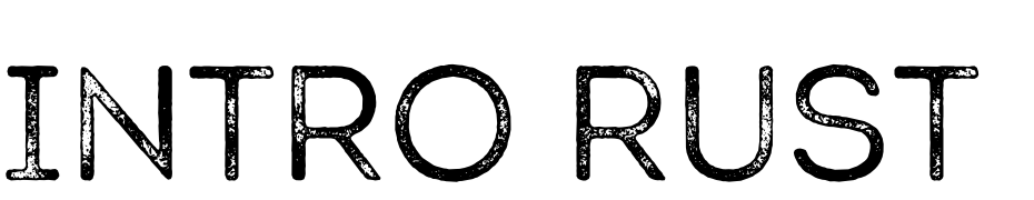 Intro Rust Book Base G Font Download Free