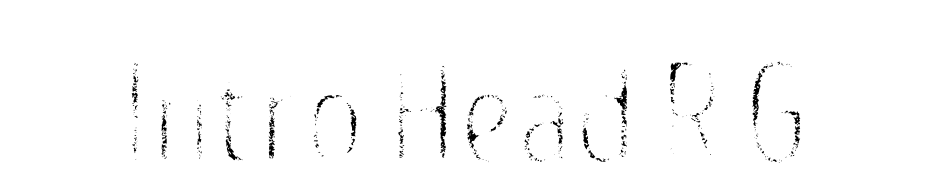 Intro Head R G Font Download Free