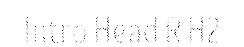 Intro Head R H2 Font Download Free