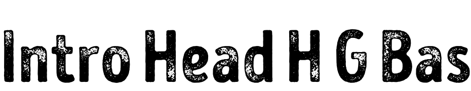 Intro Head H G Base Font Download Free