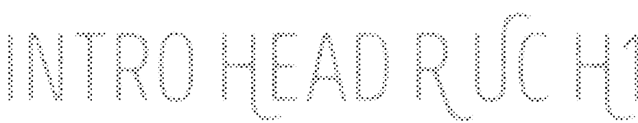 Intro Head R UC H1 Font Download Free