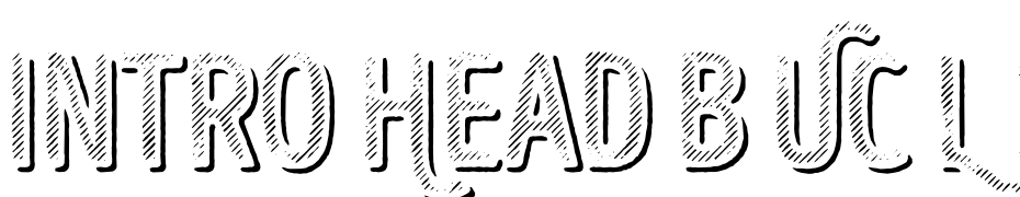 Intro Head B UC L Shade Font Download Free