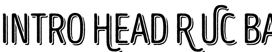 Intro Head R UC Base Shade Font Download Free