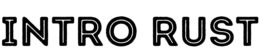 Intro Rust Base Line Font Download Free