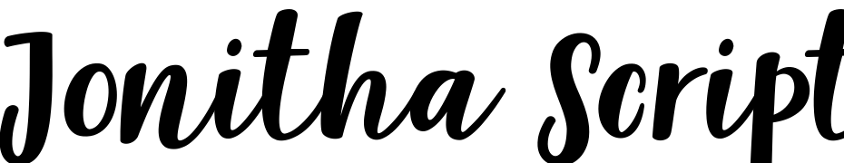 Jonitha Script Polices Telecharger