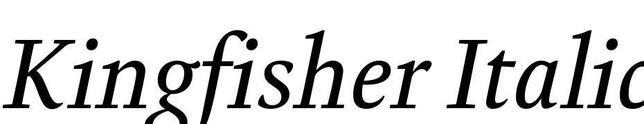 Kingfisher Italic Schrift Herunterladen Kostenlos