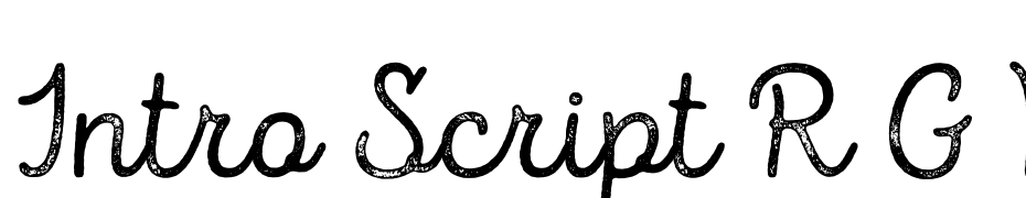 Intro Script R G Base Font Download Free