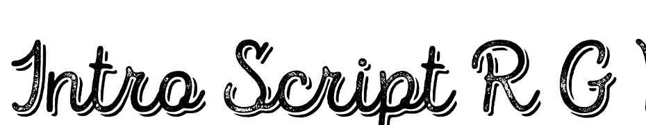 Intro Script R G Base Shade Yazı tipi ücretsiz indir