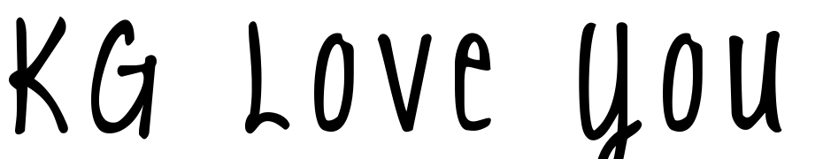 KG Love You Through It 3 Scarica Caratteri Gratis