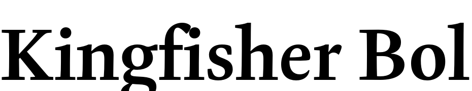 Kingfisher Bold cкачати шрифт безкоштовно