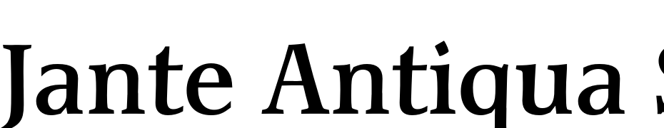 Jante Antiqua Std Demi Font Download Free