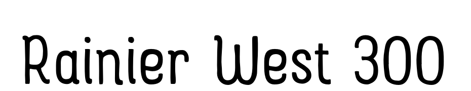 Rainier West 300 Font Download Free
