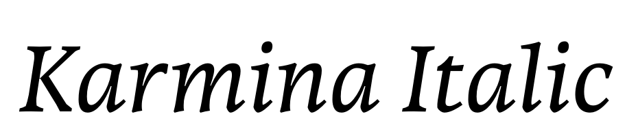 Karmina Italic Font Download Free