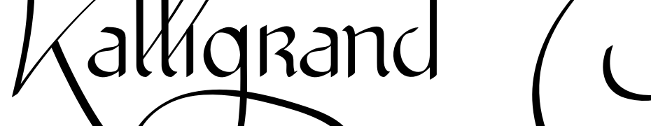 Kalligrand Script Two Yazı tipi ücretsiz indir