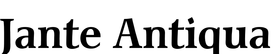 Jante Antiqua Std Bold Font Download Free