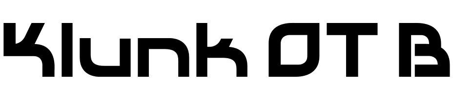 Klunk OT Bold Polices Telecharger