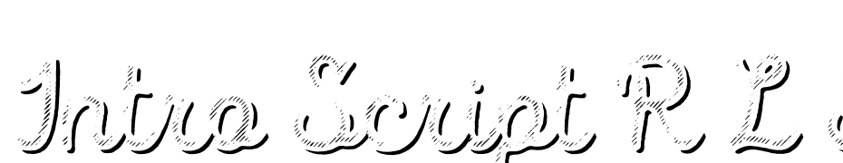 Intro Script R L Shade Font Download Free