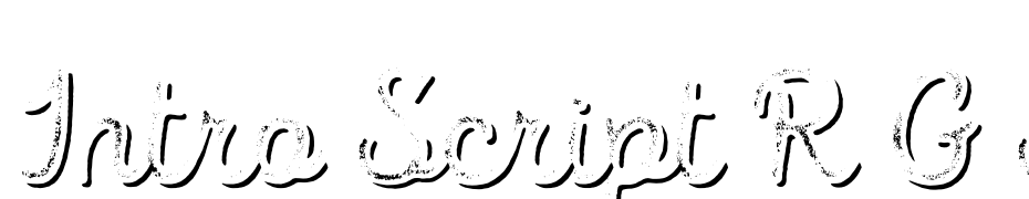 Intro Script R G Shade Schrift Herunterladen Kostenlos