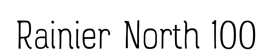 Rainier North 100 Font Download Free