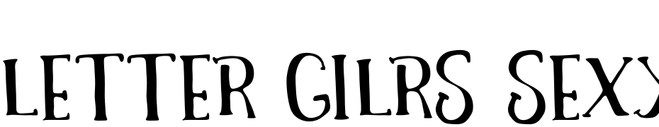 LETTER GILRS SEXY Font Download Free