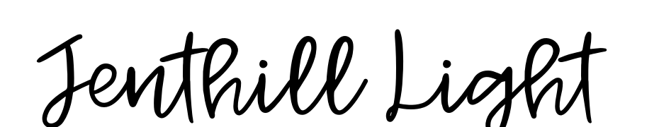 Jenthill Light Font Download Free