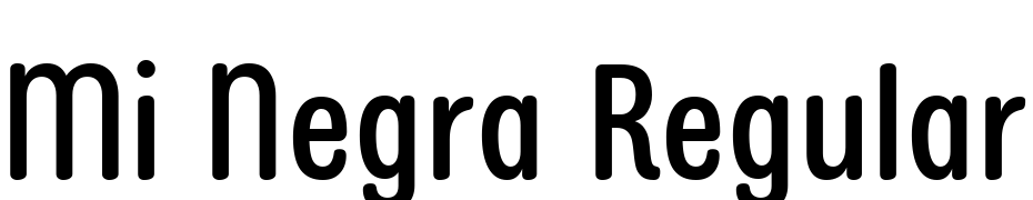 Mi Negra Regular Font Download Free