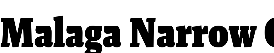 Malaga Narrow OT Black Font Download Free