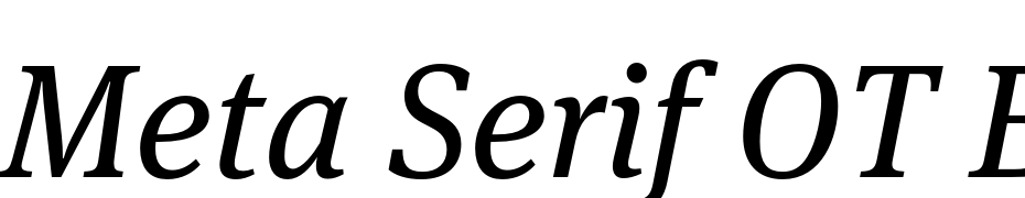 Meta Serif OT Book Ita Font Download Free