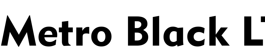 Metro Black LT Two Font Download Free