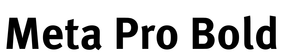 Meta Pro Bold Font Download Free