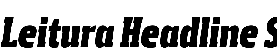 Leitura Headline Serif Italic Schrift Herunterladen Kostenlos