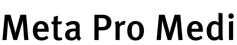 Meta Pro Medium Font Download Free
