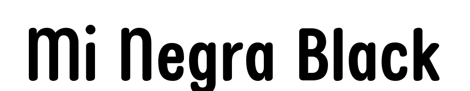 Mi Negra Black Font Download Free