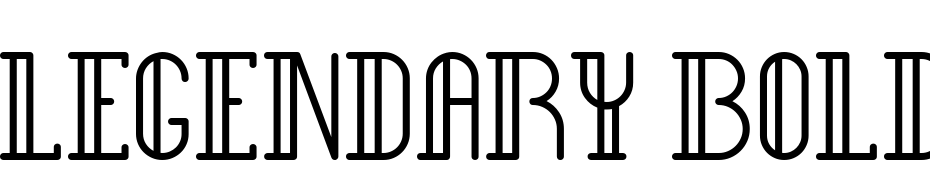 Legendary Bold Font Download Free