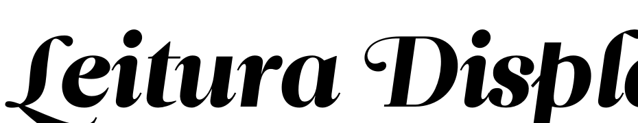 Leitura Display Swashes Yazı tipi ücretsiz indir