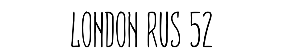 London Rus 52 Font Download Free