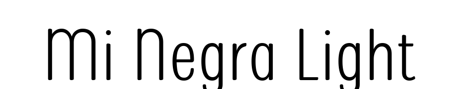Mi Negra Light Font Download Free