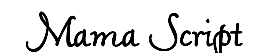 Mama Script cкачати шрифт безкоштовно