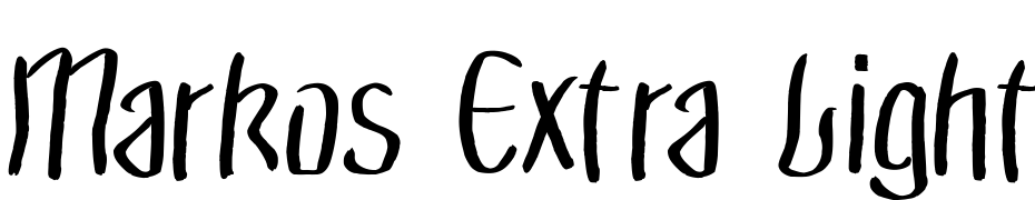 Markos Extra Light Font Download Free