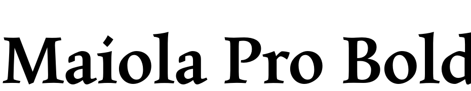 Maiola Pro Bold Font Download Free